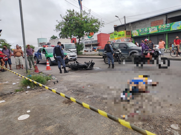 Homem pegou um tiro quando pilotava uma moto - Foto: Divulgação 