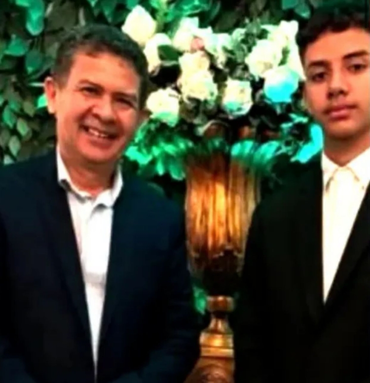 Vereador com o filho - Foto: Reprodução/ TV Mirante 