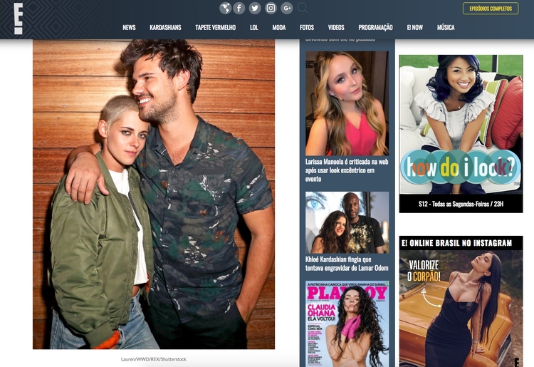  Foto: Reprodução Site E! Online br.eonline.com