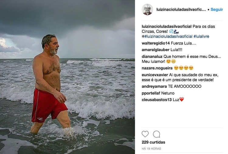 Foto: Reprodução/Instagramluizinacioluladasilvaoficial