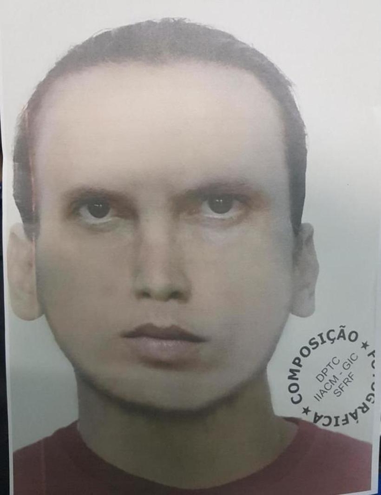 RETRATO-FALADO DO SUSPEITO. Foto: Divulgação