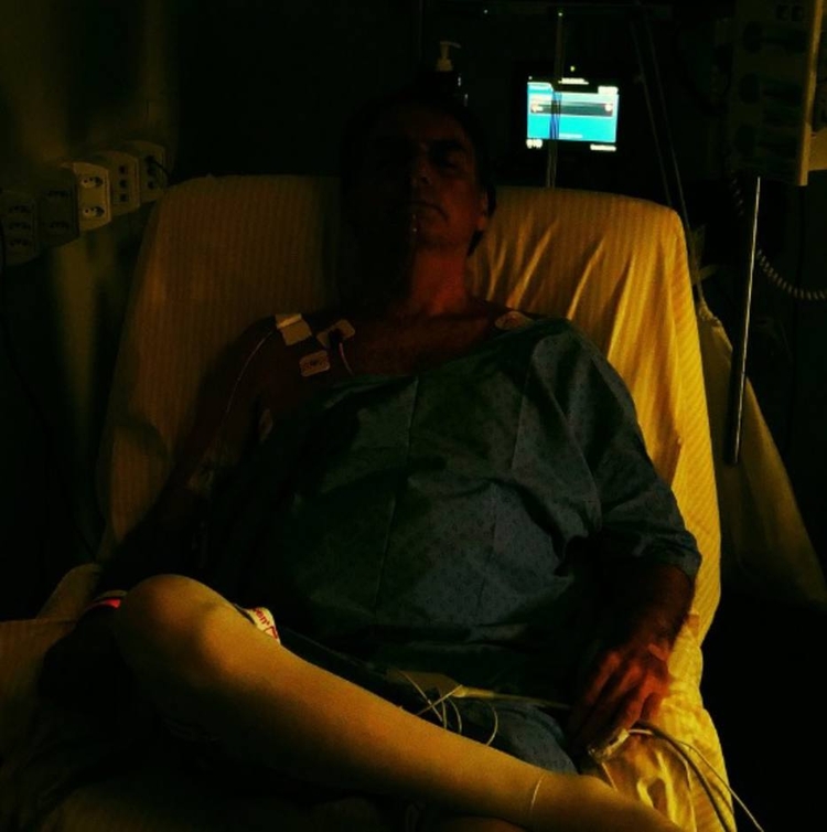 Foto divulgada por Bolsonaro, em sua conta no Twitter Foto: Reprodução/Twitter