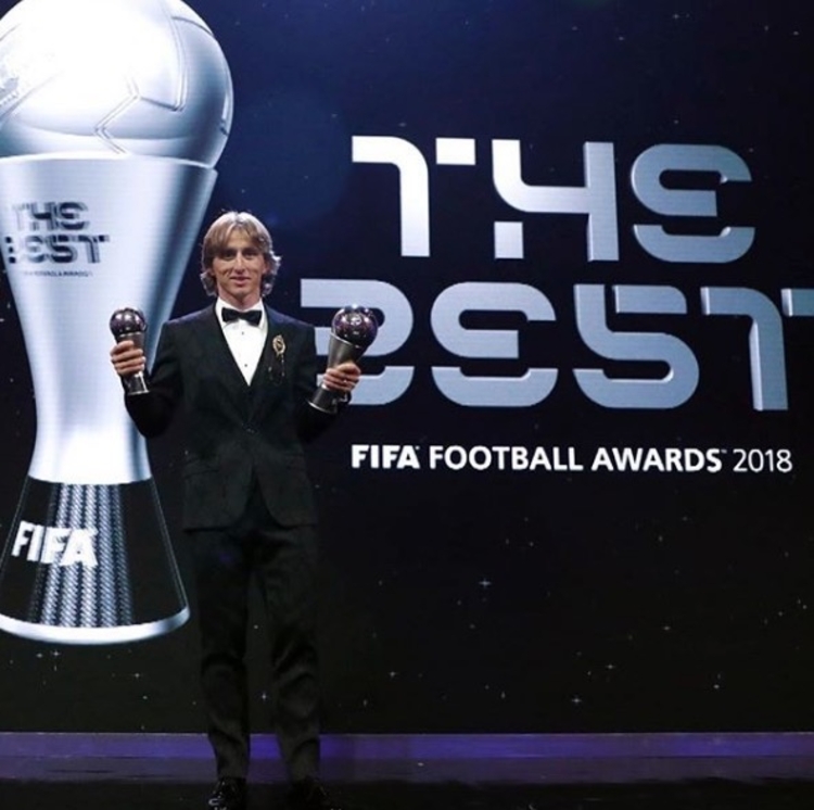 Modric foi eleito Melhor do Mundo Fifa em setembro Foto: Reprodução/Instagram