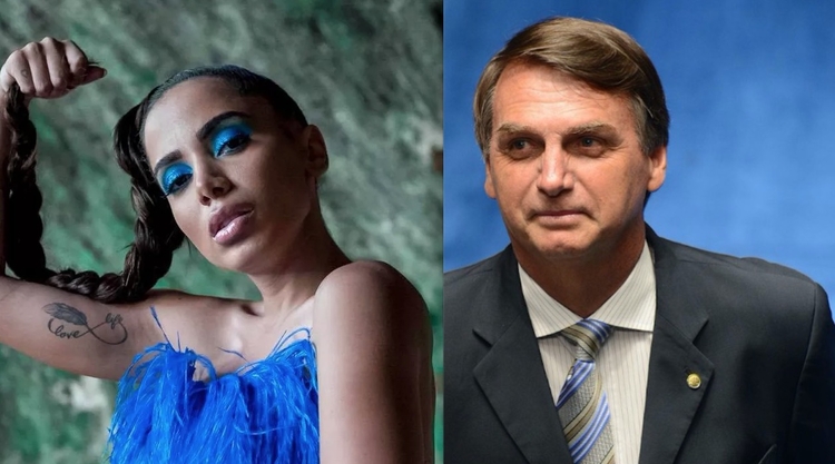 Foto Anitta: Reprodução/Instagram - Foto Bolsonaro: Agência Brasil