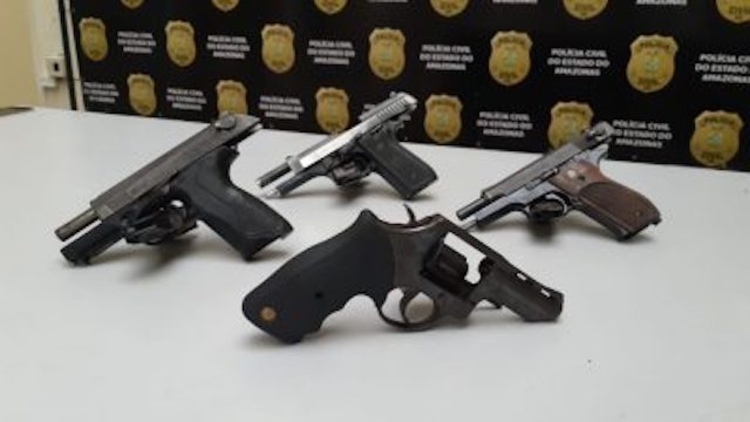 A apreensão de armas vale bonificação para policiais - Divulgação/SSP AM