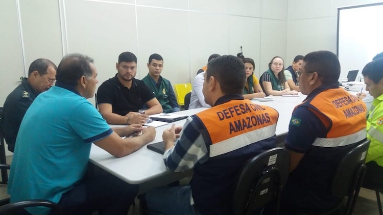 Defesa Civil fez reunião com demais órgãos da Prefeitura de Manaus - Divulgação