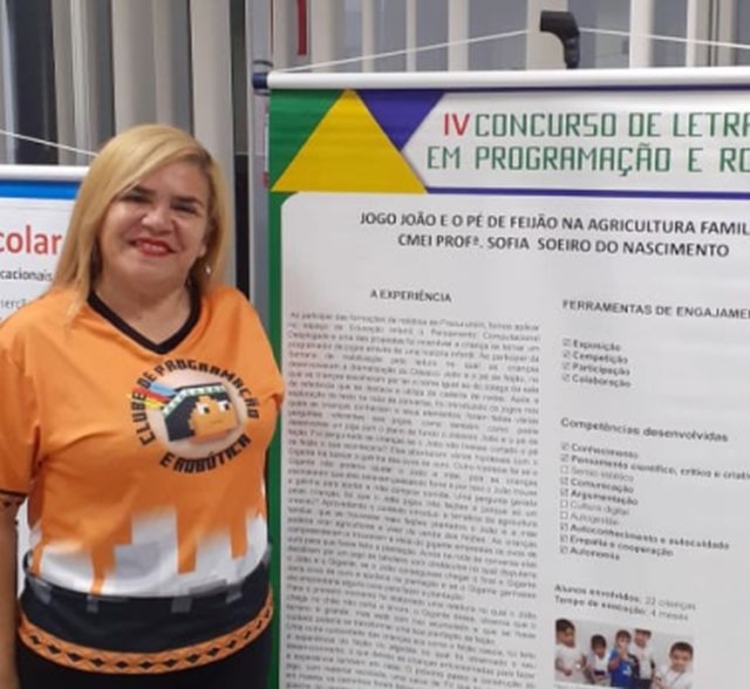 Professora Michelle Nunes já ganhou outro prêmio - Foto: Divulgação/Semed