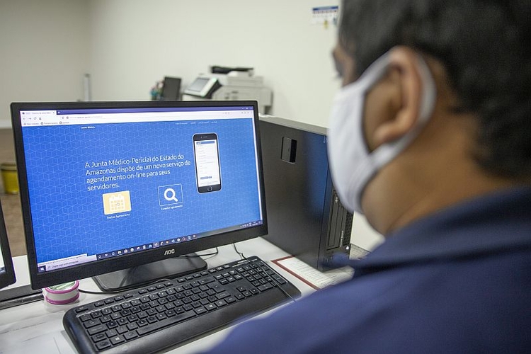 Servidores serão atendidos mediante agendamento e devem usar máscaras - Foto: Gabriel Retondano /Sead
