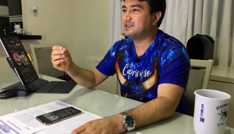 O presidente da agremiação Boi-Bumbá Caprichoso, Jender Lobato, estava preso no Centro de Detenção Provisória Masculino 2 (CDPM 2). Foto: Reprodução