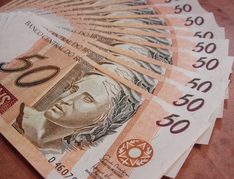 Notas de 50 reais - Imagem: Ilustrativa/Pixabay