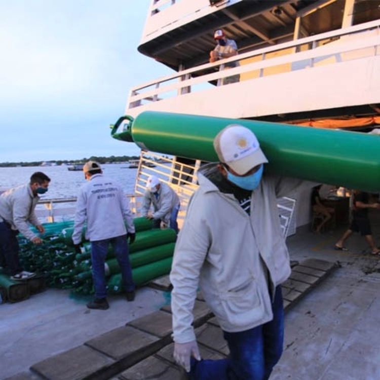 Em nota, governo do Amazonas afirmou está empregando esforços para abastecimento do insumo. Foto: Divulgação/Prefeitura de Coari