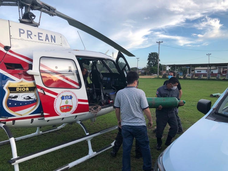 Helicóptero da SSP (Foto: Divulgação/SSP)