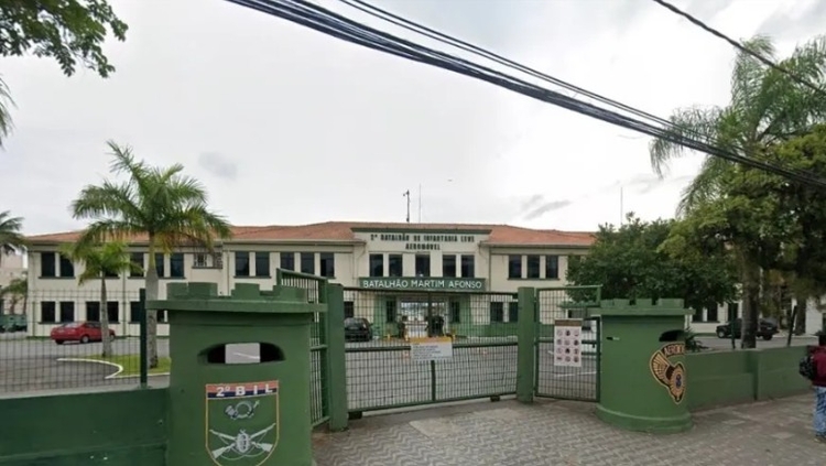 2º Batalhão de Infantaria Aeromóvel, em São Vicent - Foto: Google Maps