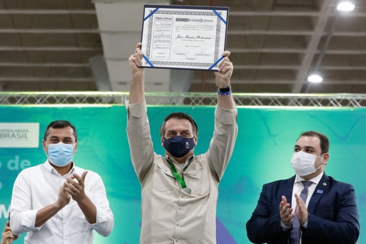 Bolsonaro recebe Título de Cidadão do Amazonas - Foto: Reprodução/PR
