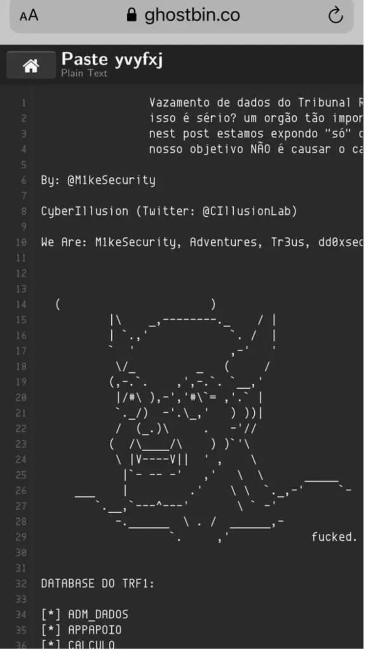 Hackers comemoraram invasão em site - Foto: Reprodução