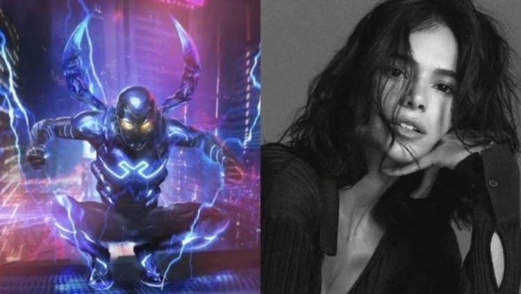 'Besouro Azul', nova superprodução da DC Comics, será a primeira a ter personagens latinos como a brasileira Bruna Marquezine. Foto: DC Comics e Mariana Maltoni