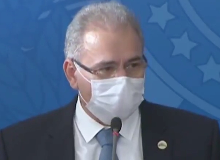 Queiroga em seu primeiro pronunciamento - Imagem: TV Brasil