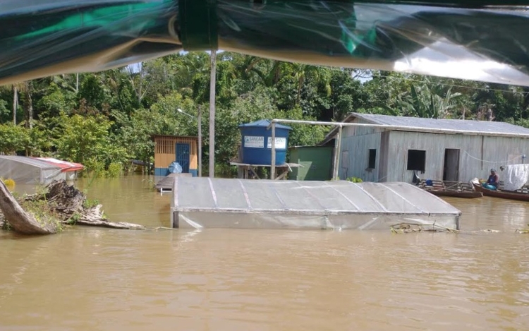Foto: Divulgação / A expressiva subida do rio Juruá foi uma reação ao evento La Ninã