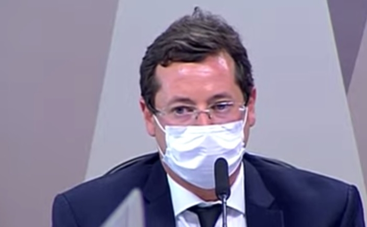 Ex-secretário de Comunicação Fabio Wajngarten - Imagem: Reprodução/TV Senado