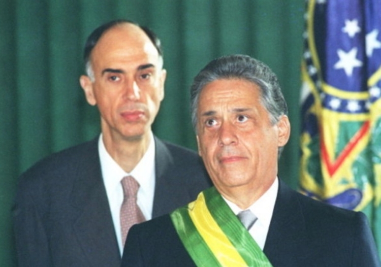 Marco Maciel e o então presidente Fernando Henrique em 1995 - Foto: Ed Ferreira/Estadão Conteúdo