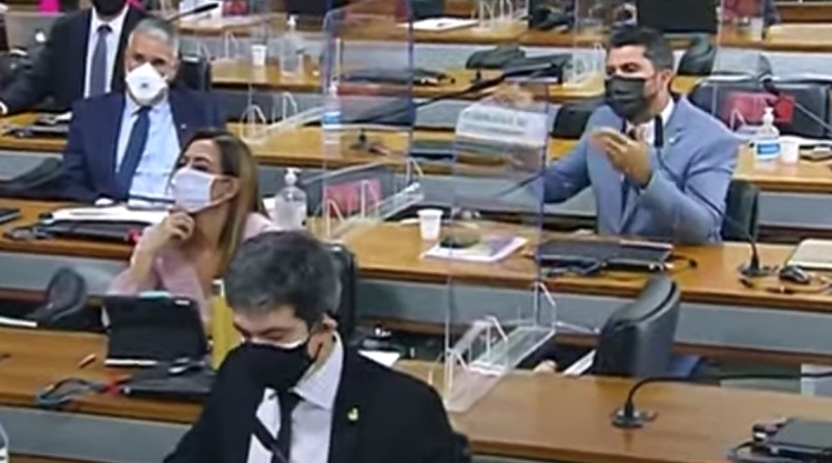 CPI teve bate-boca entre senadores - Foto: Reprodução/ TV Senado