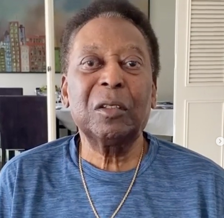 Pelé havia sido internado em setembro para retirada de tumor - Imagem: Reprodução/Instagram