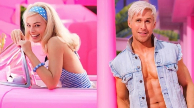 Margot Robbie e Ryan Gosling farão Barbie e Ken no live-action da boneca. Os dois apareceram caracterizados juntos pela primeira vez. Foto: Warner Bros. Pictures