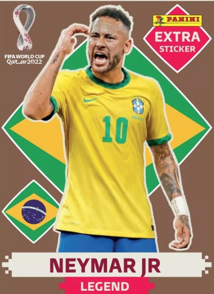 Figurinha de Neymar é vendida por R$ 10 mil em site
