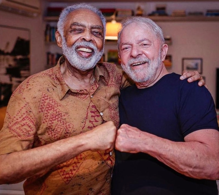 Gilberto Gil e Lula - Foto: Reprodução/Instagram