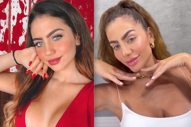 Antes e depois de Catherine - Foto: Reprodução Instagram