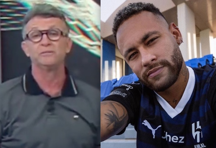 Craque Neto, Neymar - Fotos: Reprodução/Band/Instagram