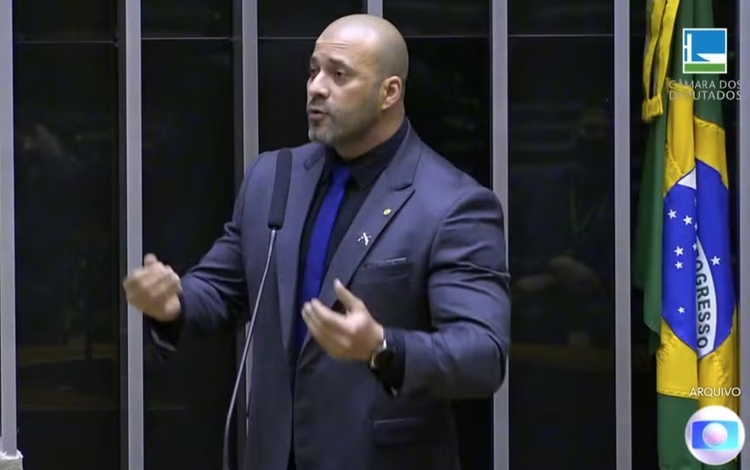 Ex-deputado Daniel Silveira — Foto: Jornal Nacional