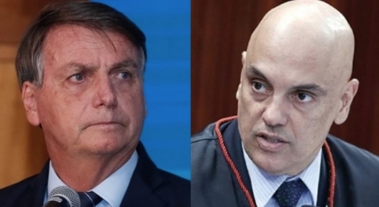 Jair Bolsonaro e Alexandre de Moraes / Foto: Isac Nóbrega / PR e Divulgação / STF