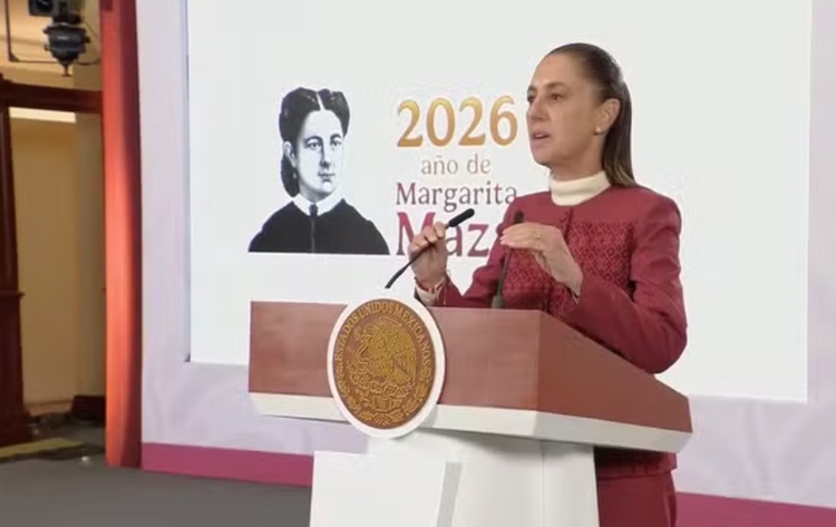 Claudia Sheinbaum na coletiva de imprensa — Foto: X / Reprodução