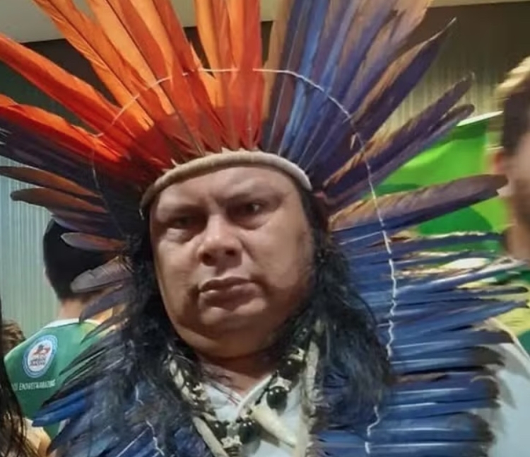 Cacique Jair Miranha, assassinado em Manaus, no Amazonas — Foto: Divulgação