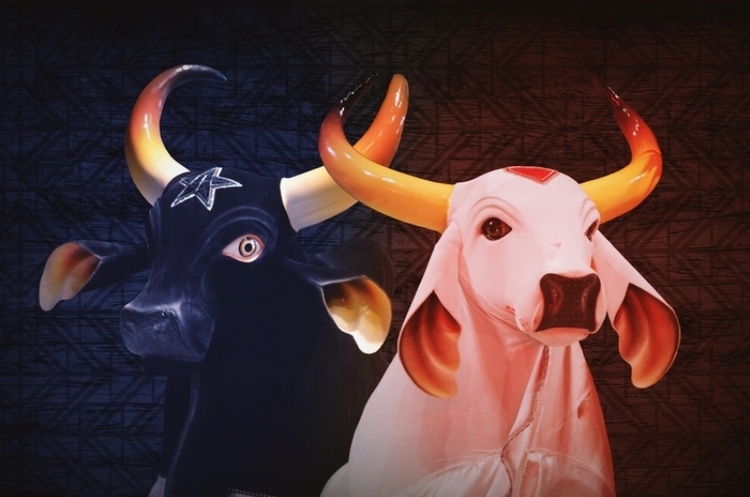 Boi Caprichoso e Garantido. Foto: Divulgação/ Festival de Parintins