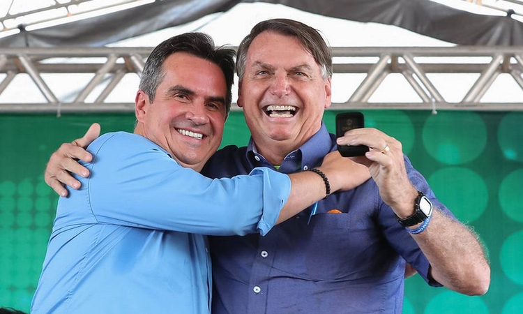 Ciro Nogueira e Bolsonaro em evento em maio de 2021 - Foto: Arquivo/Isac Nóbrega 