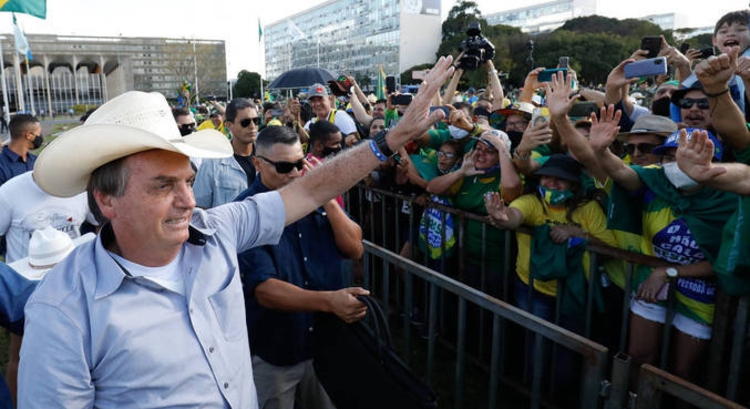 Bolsonaro participou de manifestação no último sábado - Foto: Alan Santos/PR