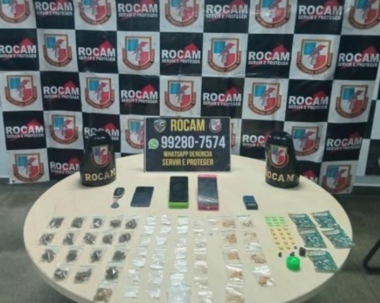 Drogas apreendidas com ele - Foto: Divulgação 