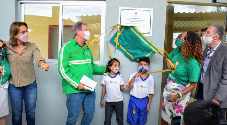 Escola foi inaugurada nesta segunda-feira (21). Foto: Valdo Leão/Semcom