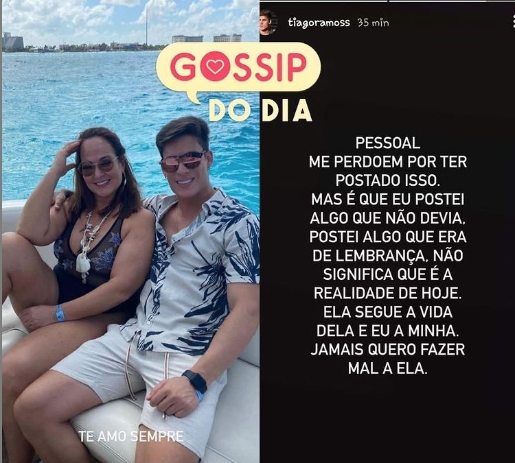 Nadine e Tiago em foto quando namoravam - Imagem: Reprodução/ Instagram