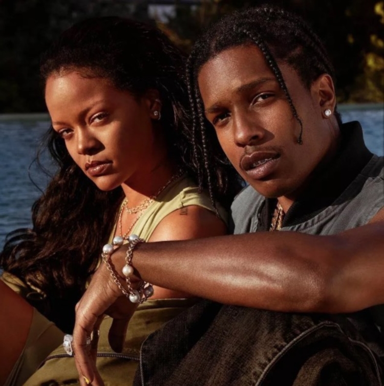 Rihanna e o rapper A$AP Rocky - Foto: Reprodução/ Instagram