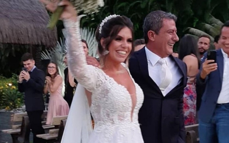 Tom Veiga e Cybelle Hermínio casaram em janeiro deste ano - Foto: Reprodução/ Instagram