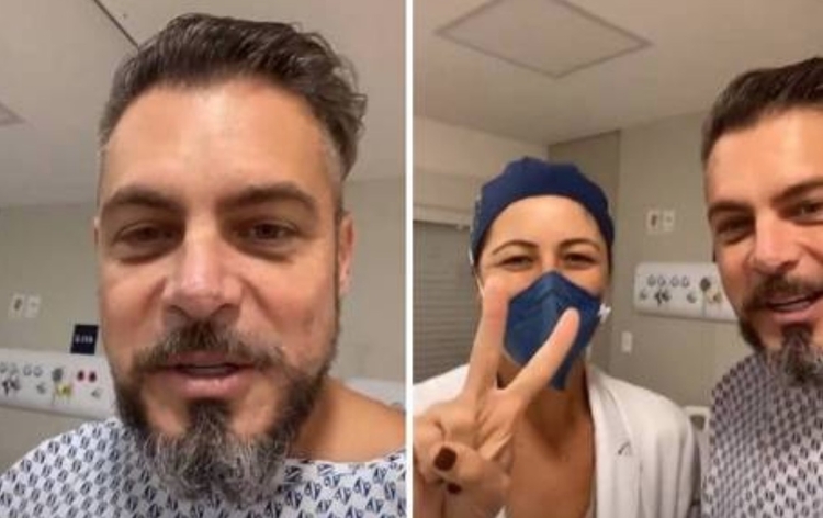 Ator passou por cirurgia no braço. Foto: Reprodução/Instagram