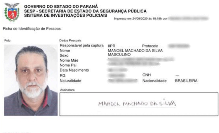 Documento falso de Paulo Cupertino - Foto: Divulgação
