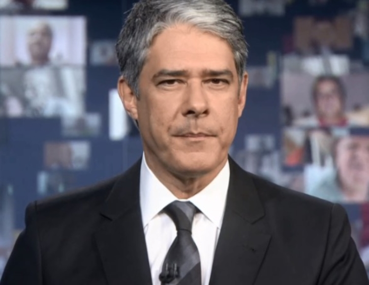William Bonner na apresentação do Jornal Nacional - Foto: Reprodução/TV Globo