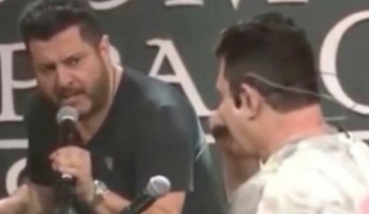 Bruno e Marrone se desentendem durante live.  - Foto: Reprodução/Instagram