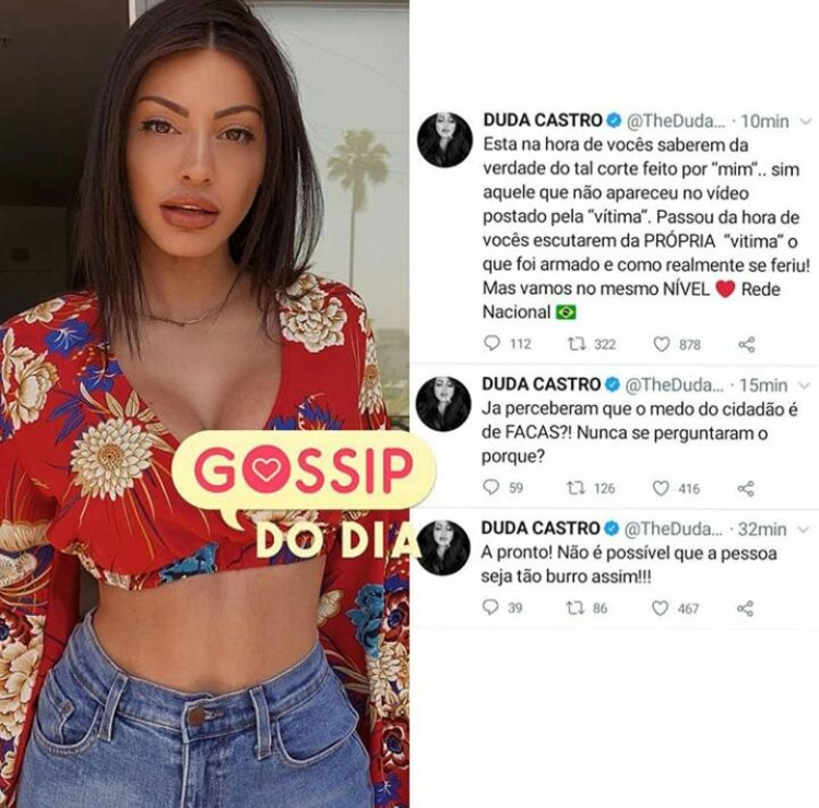 Influencer se defendeu das acusações do cantor/ Foto: Reprodução/ Instagram