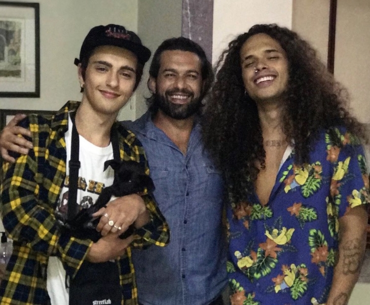 Felipe, Beto e Vitão em uma foto antiga - Foto: Reprodução Instagram