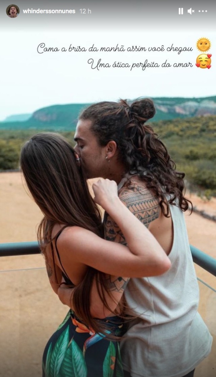 Humorista se declarou na madrugada para Maria Lina - Foto: Reprodução Instagram